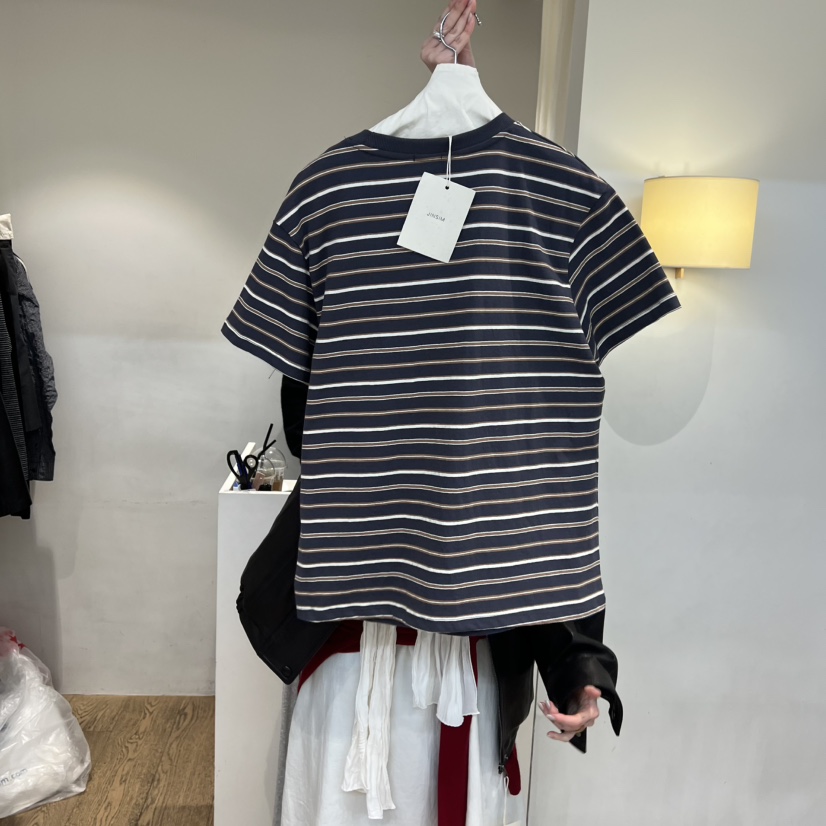 JINSIM韓國直郵女士新品熱賣休閑推薦人氣真品職業時尚T恤JINSIMT恤
