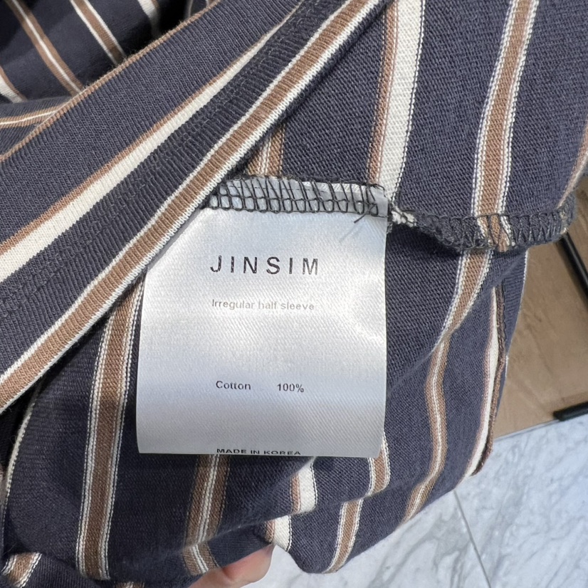 JINSIM韓國直郵女士新品熱賣休閑推薦人氣真品職業時尚T恤JINSIMT恤