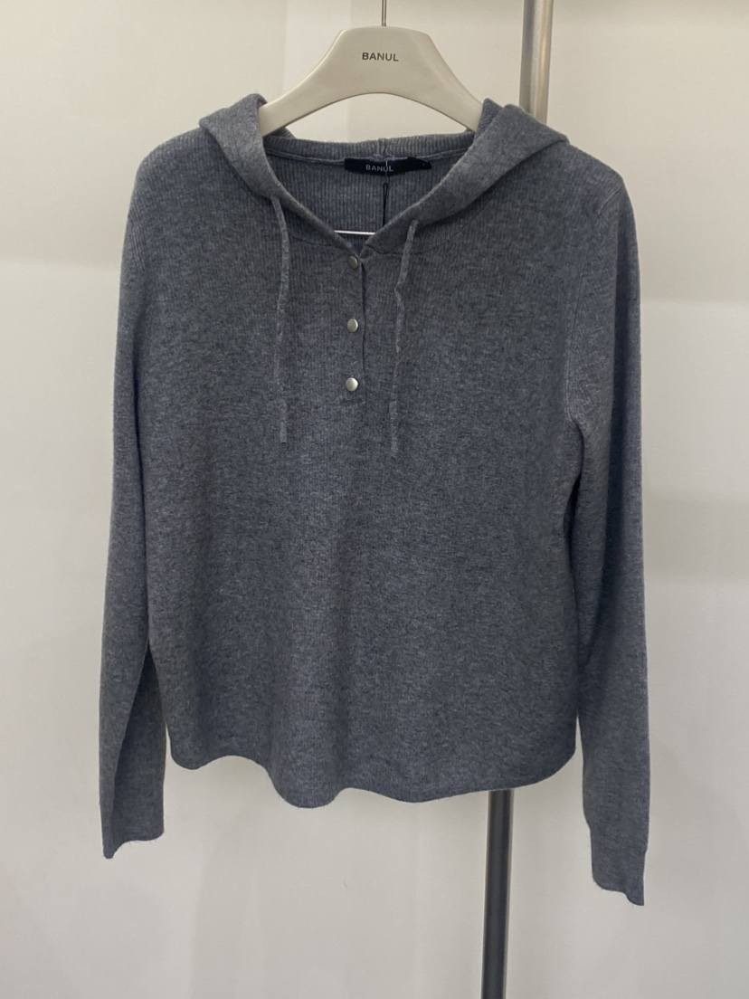 BANUL韓國代購女裝新款職業人氣真品推薦時尚針織衫連帽衫BANUL針織衫圖色1