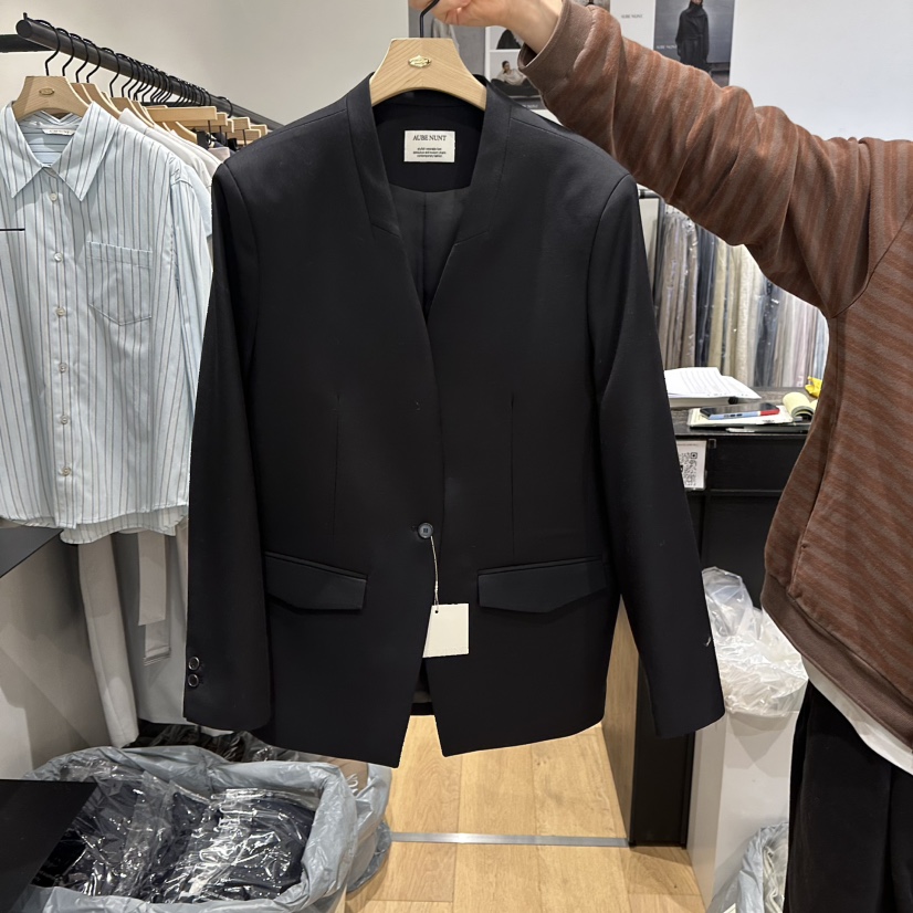 aube nunt韓國直郵女士新品推薦職業熱賣休閑時尚真品夾克aube nunt夾克圖色3