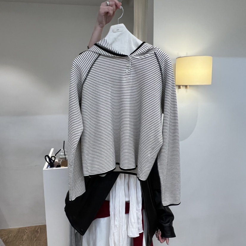 JINSIM東大門直郵女裝新款真品時尚熱賣職業長袖T恤連帽衫JINSIM長袖T恤圖色1