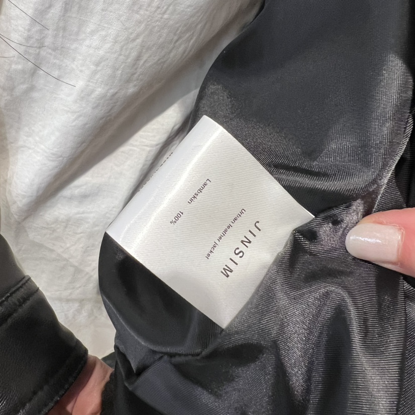 JINSIM韓國直郵女士新品26春夏時尚休閑推薦人氣皮衣皮革JINSIM皮衣