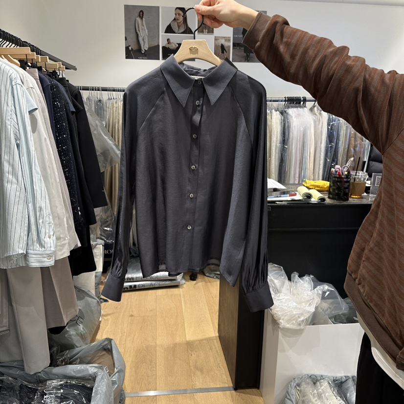 aube nunt東大門直郵女裝新品熱賣時尚人氣休閑襯衫蕾絲衫aube nunt襯衫/蕾絲衫圖色4