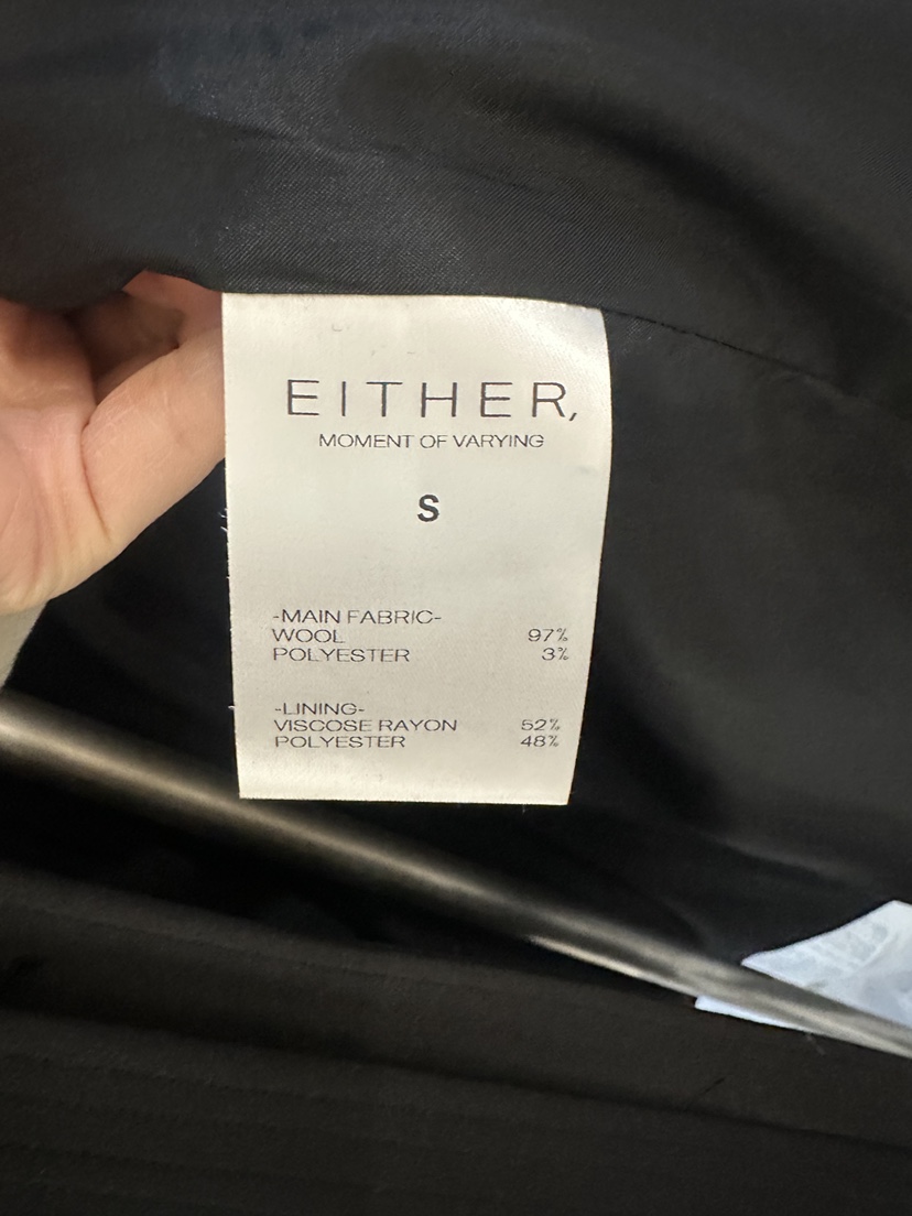 EITHER東大門直郵女裝新品26春夏人氣長款風衣含腰帶高領EITHER長款風衣