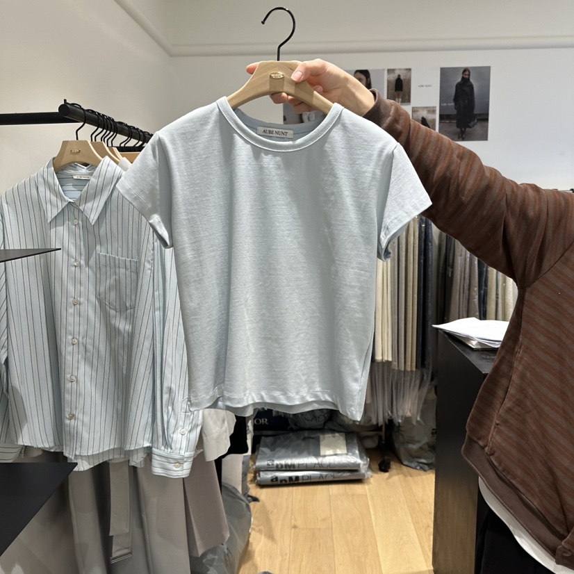 aube nunt東大門代購女士新款職業時尚真品26春夏熱賣T恤aube nuntT恤圖色5