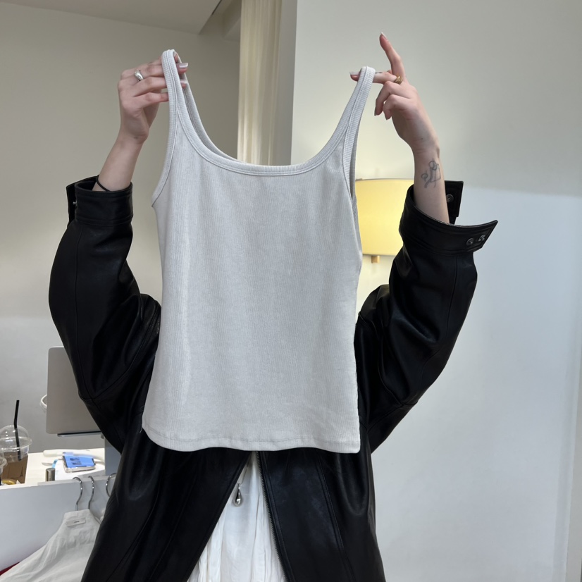 JINSIM東大門實拍女裝新款26春夏真品熱賣職業吊帶背心水洗JINSIM吊帶/背心圖色6