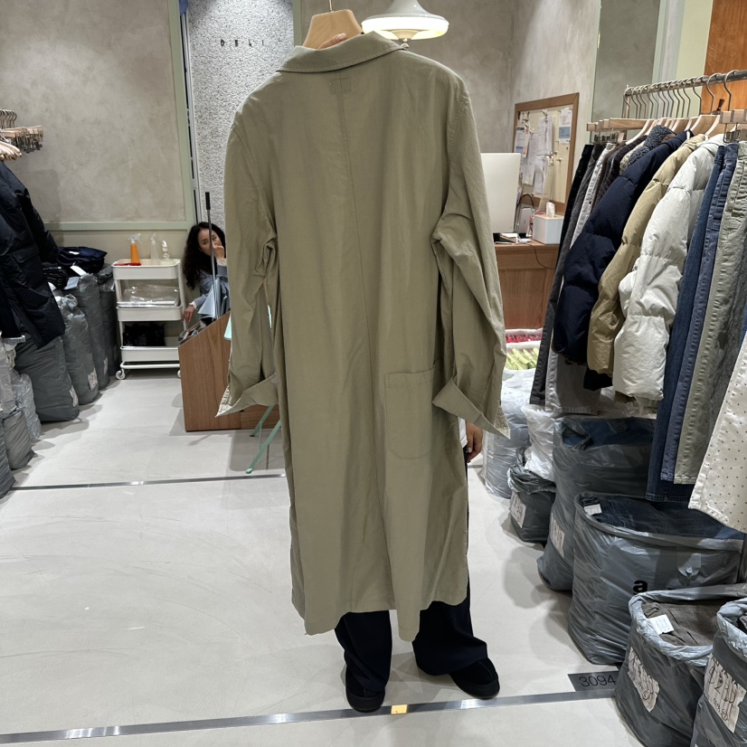 DELI JENNY韓國代購女裝新品職業人氣時尚26春夏長款風衣DELI JENNY長款風衣