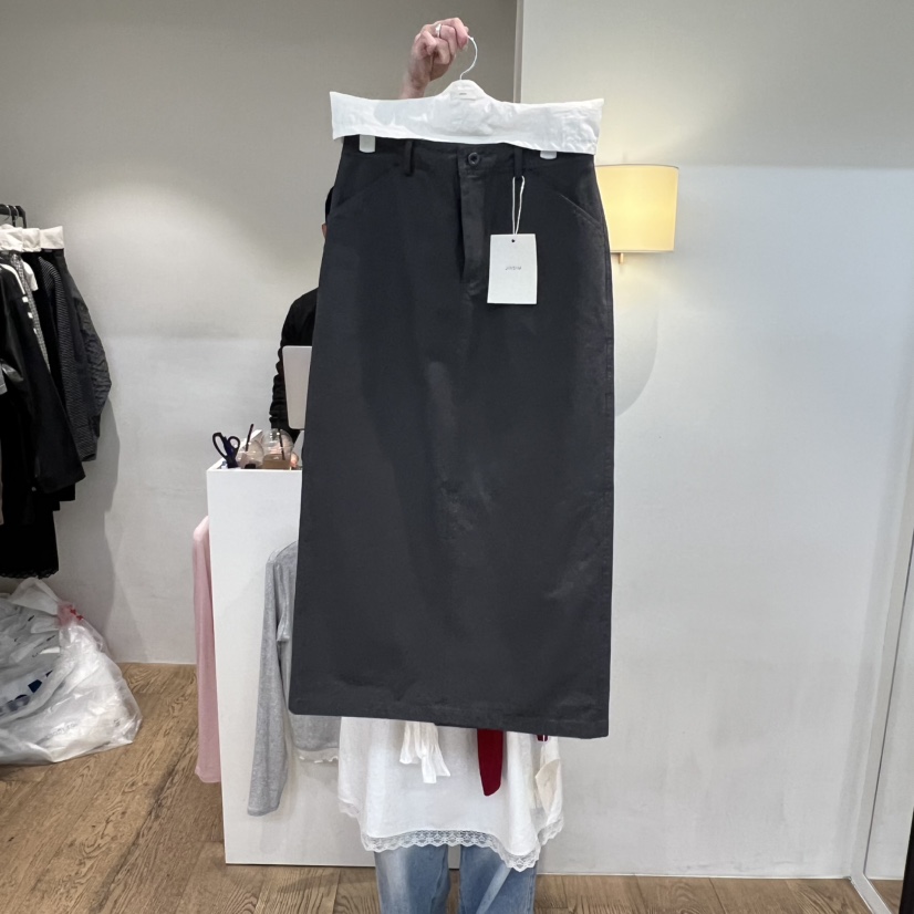 JINSIM韓國代購女士新款26春夏職業推薦人氣半身裙中短裙JINSIM半身裙/中短裙圖色2