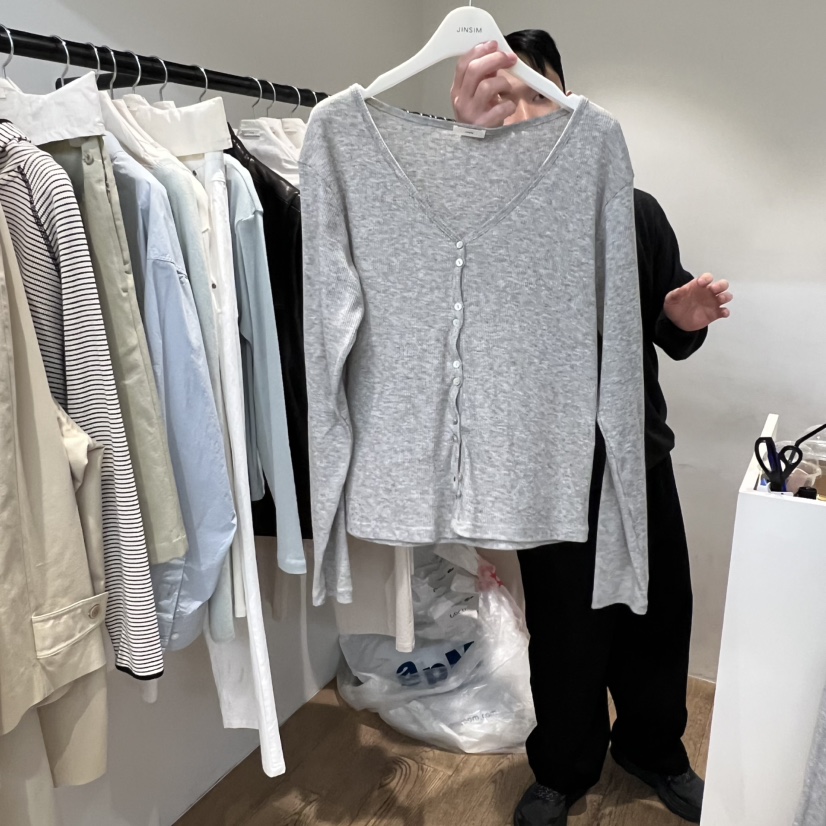 JINSIM韓國代購女裝新品26春夏人氣真品推薦長袖T恤羊毛衫JINSIM長袖T恤圖色4