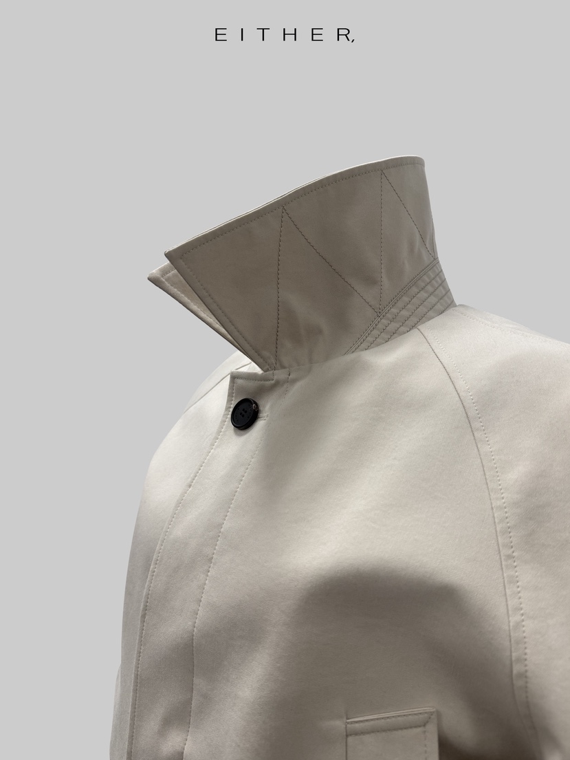 EITHER韓國直郵女裝新款休閑熱賣26春夏職業夾克斜紋布棉EITHER夾克