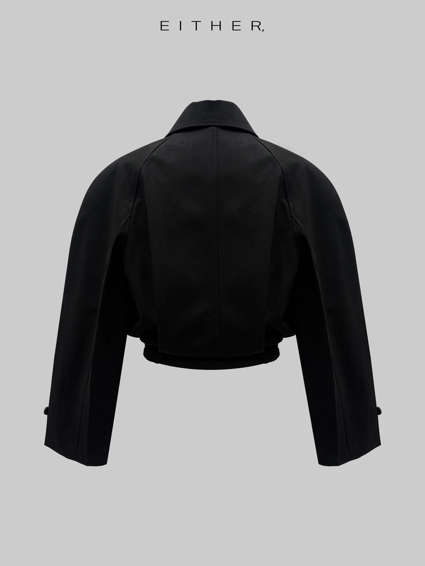 EITHER韓國直郵女裝新款休閑熱賣26春夏職業夾克斜紋布棉EITHER夾克