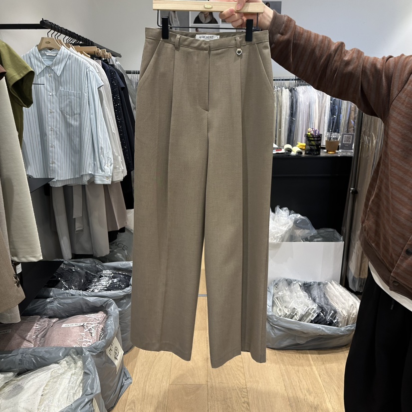 aube nunt東大門代購女士新品時尚推薦休閑職業熱賣休閑褲aube nunt休閑褲圖色2