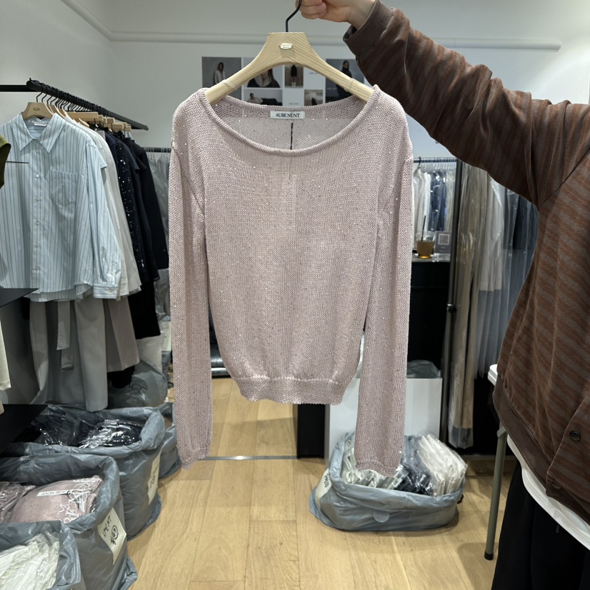 aube nunt東大門實拍女裝新品休閑26春夏推薦熱賣針織衫aube nunt針織衫圖色2