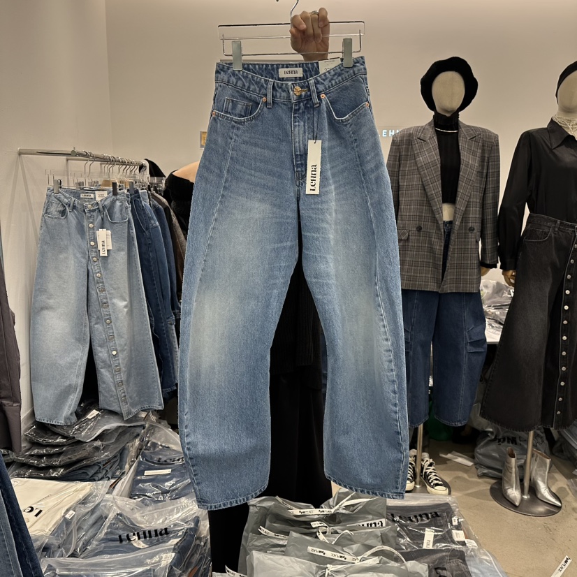LEHNA東大門代購女裝新品職業推薦人氣休閑時尚26春夏牛仔褲LEHNA牛仔褲圖色1