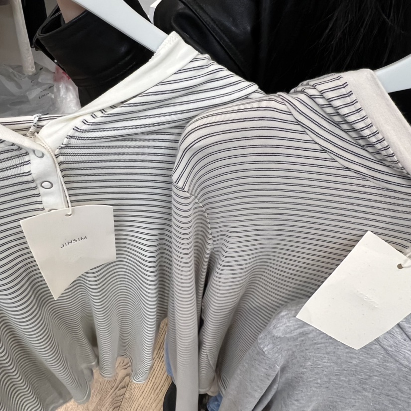 JINSIM東大門代購女裝新款熱賣人氣真品職業長袖T恤連帽衫JINSIM長袖T恤