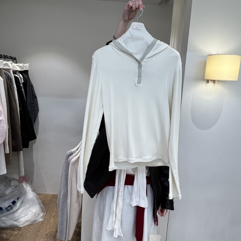 JINSIM東大門代購女裝新款熱賣人氣真品職業長袖T恤連帽衫JINSIM長袖T恤圖色1