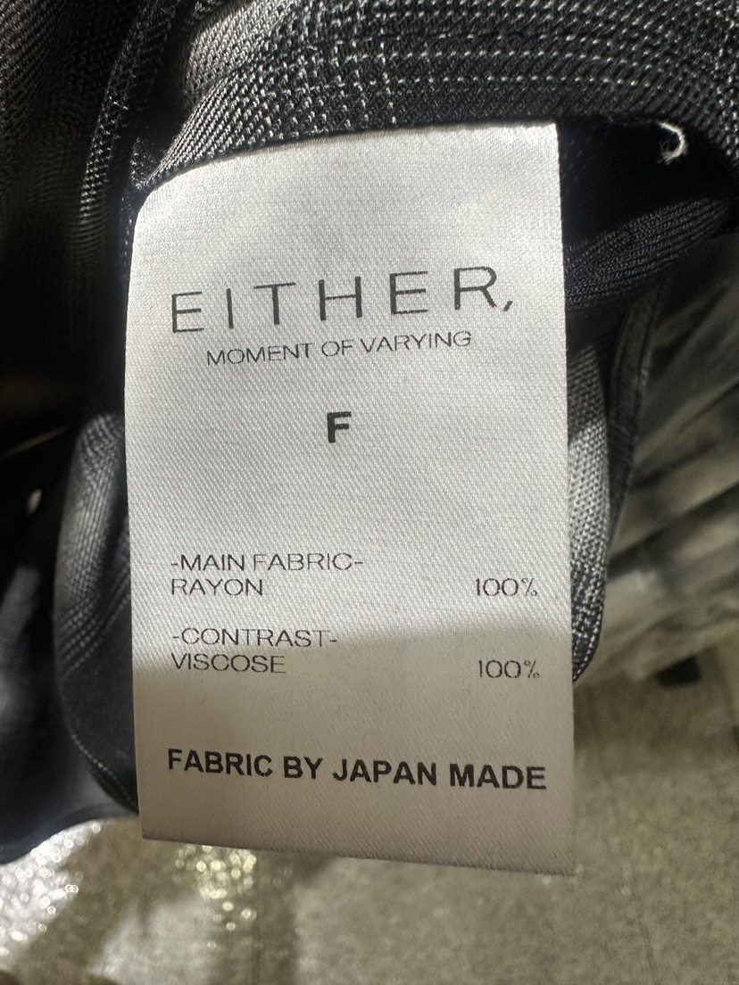 EITHER韓國直郵女裝新款熱賣26春夏人氣休閑襯衫蕾絲衫格紋EITHER襯衫/蕾絲衫