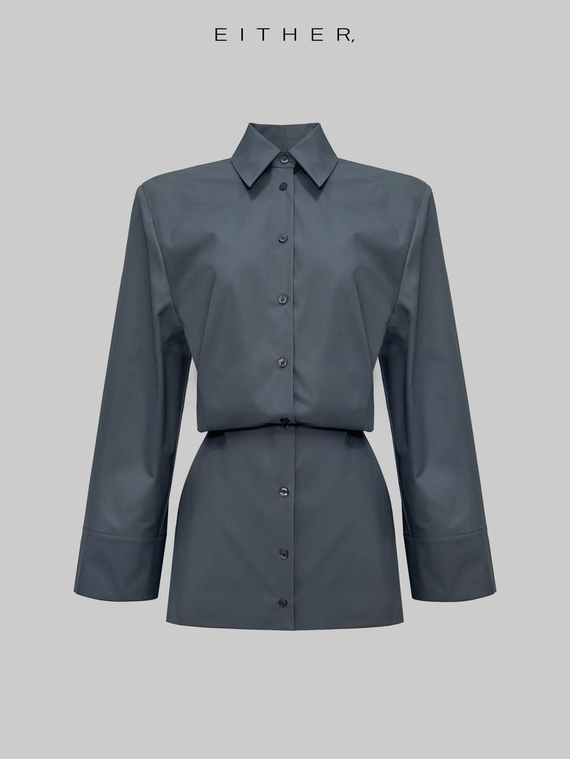 EITHER韓國代購女裝新品熱賣真品職業人氣時尚休閑連衣裙EITHER連衣裙圖色2