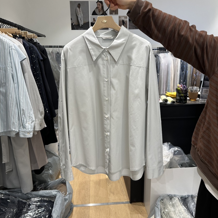 aube nunt韓國直郵女裝新品推薦職業休閑熱賣襯衫蕾絲衫aube nunt襯衫/蕾絲衫圖色3