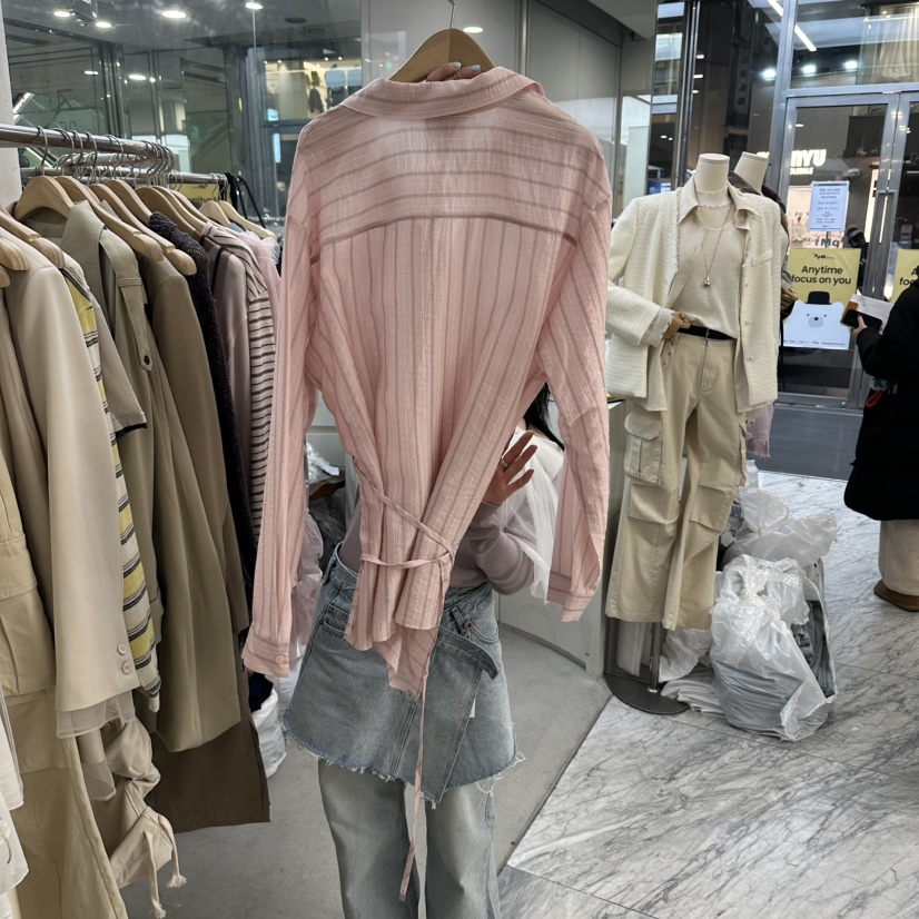 FOUNDATION東大門直郵女裝新品人氣時尚職業26春夏襯衫蕾絲衫FOUNDATION襯衫/蕾絲衫