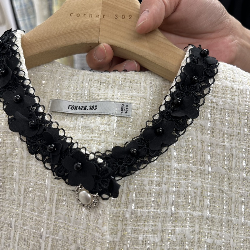 CORNER東大門直郵女裝新款推薦人氣真品休閑時尚馬甲粗花呢CORNER.302馬甲