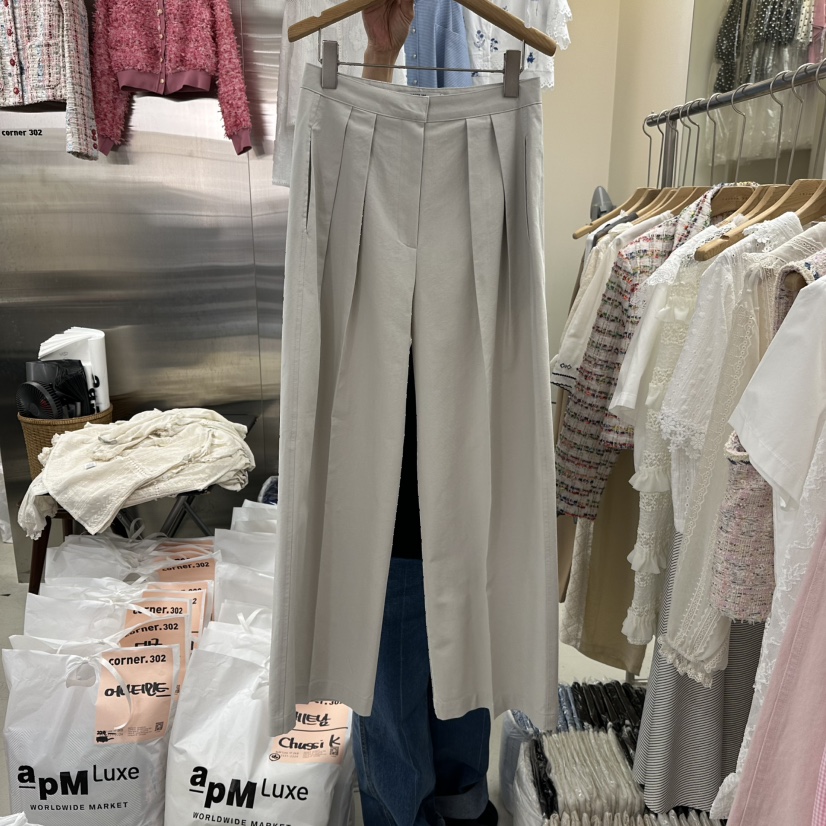 CORNER韓國直郵女士新品休閑26春夏職業推薦時尚真品休閑褲CORNER.302休閑褲圖色1