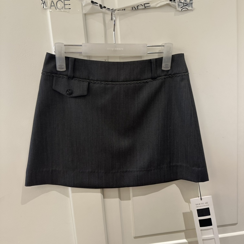 WE ARE/WELOVER韓國直郵女裝新款職業推薦時尚熱賣短裙SHOP_WE ARE短裙圖色1墨色