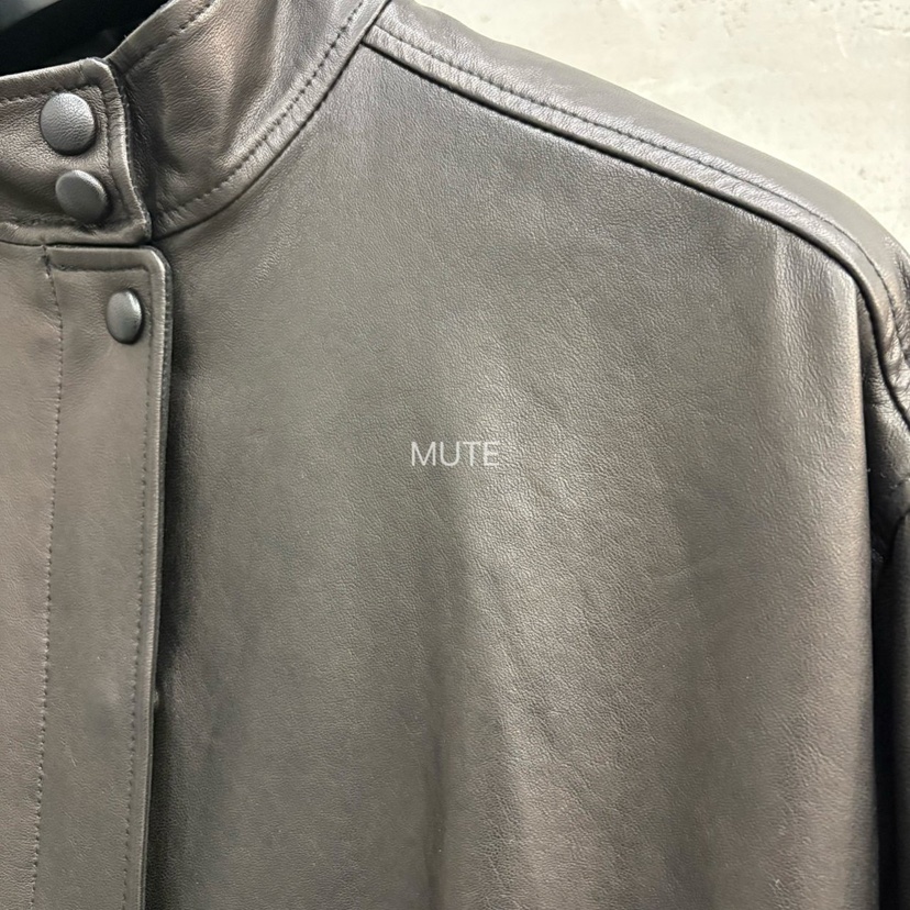 MUTE-P東大門代購女士新品人氣推薦休閑職業26春夏皮衣皮革MUTE皮衣