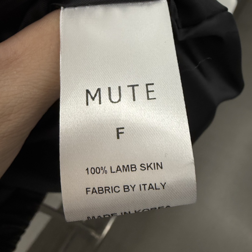 MUTE-P東大門代購女士新品人氣推薦休閑職業26春夏皮衣皮革MUTE皮衣