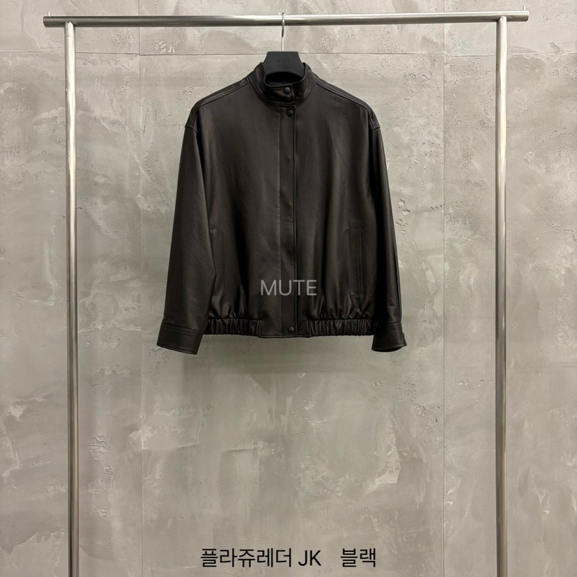 MUTE-P東大門代購女士新品人氣推薦休閑職業26春夏皮衣皮革MUTE皮衣圖色1