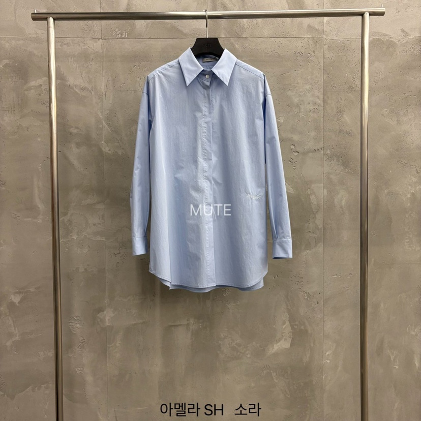 MUTE-P東大門直郵女裝新款真品26春夏熱賣職業襯衫蕾絲衫MUTE襯衫/蕾絲衫圖色3