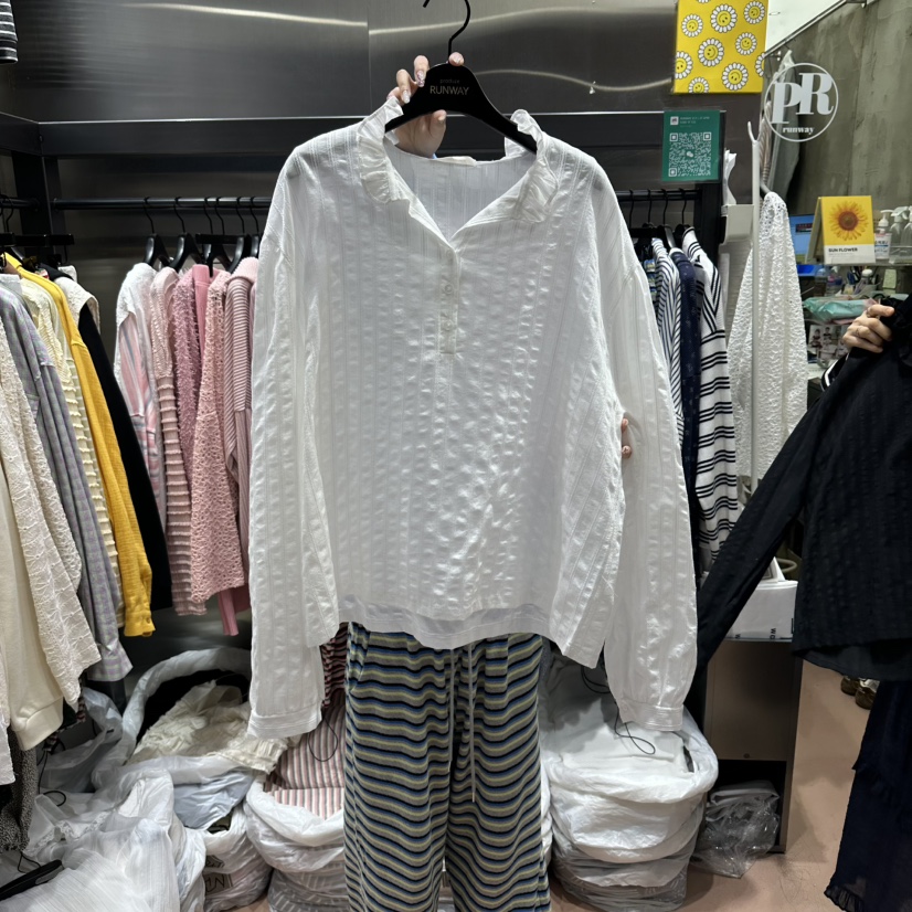 RUNWAY-런웨이韓國代購女裝新品真品人氣26春夏襯衫蕾絲衫RUNWAY襯衫/蕾絲衫圖色2