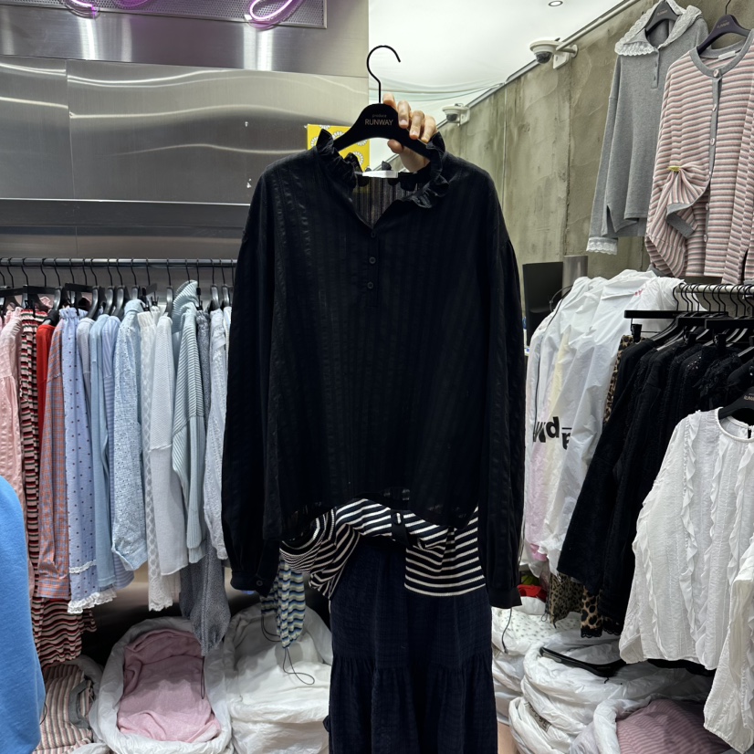 RUNWAY-런웨이韓國代購女裝新品真品人氣26春夏襯衫蕾絲衫RUNWAY襯衫/蕾絲衫圖色3