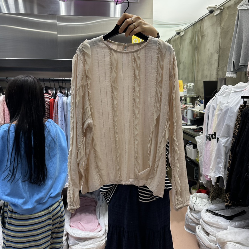 RUNWAY-런웨이韓國直郵女裝新品人氣26春夏時尚襯衫蕾絲衫RUNWAY襯衫/蕾絲衫圖色3