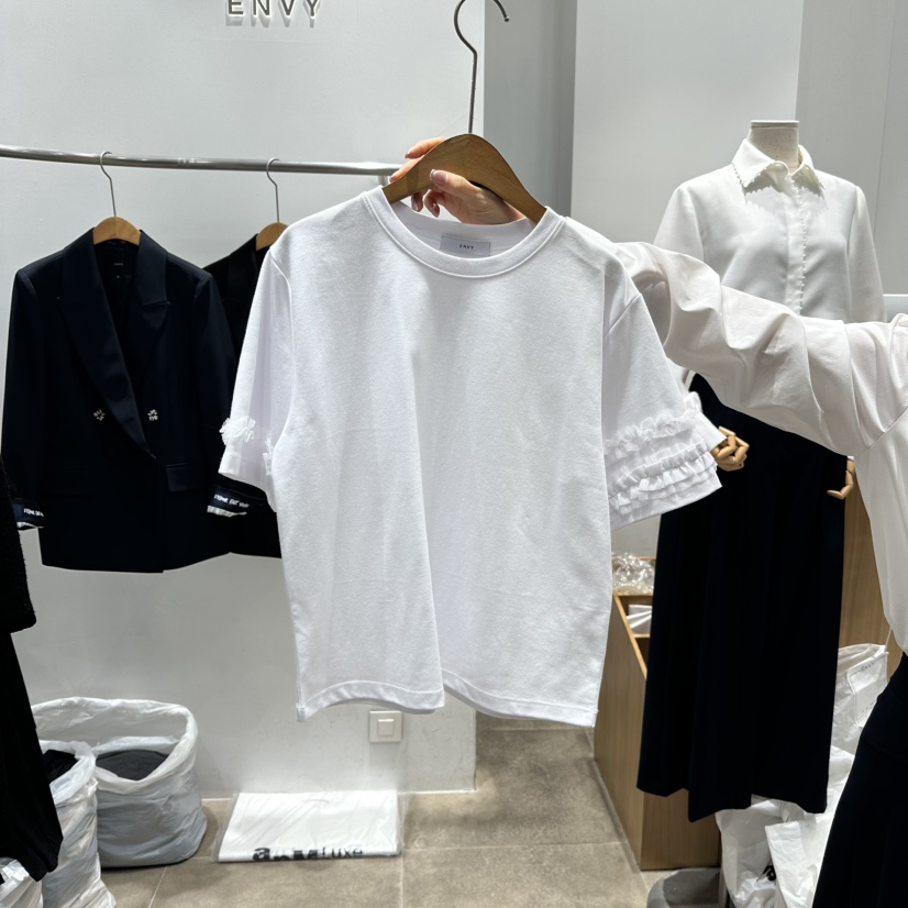 ENVY東大門直郵女裝新品時尚推薦熱賣26春夏職業休閑真品T恤ENVYT恤圖色1