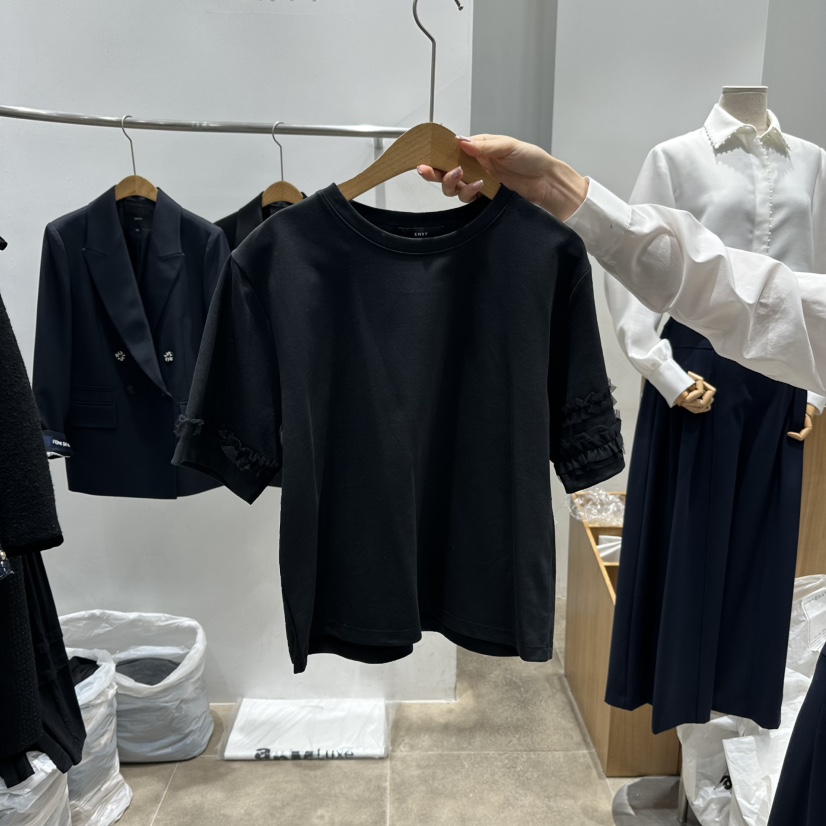 ENVY東大門直郵女裝新品時尚推薦熱賣26春夏職業休閑真品T恤ENVYT恤圖色2