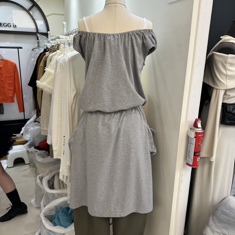 EGG IS東大門直郵女裝新款職業休閑推薦熱賣時尚連衣裙口袋EGG IS連衣裙