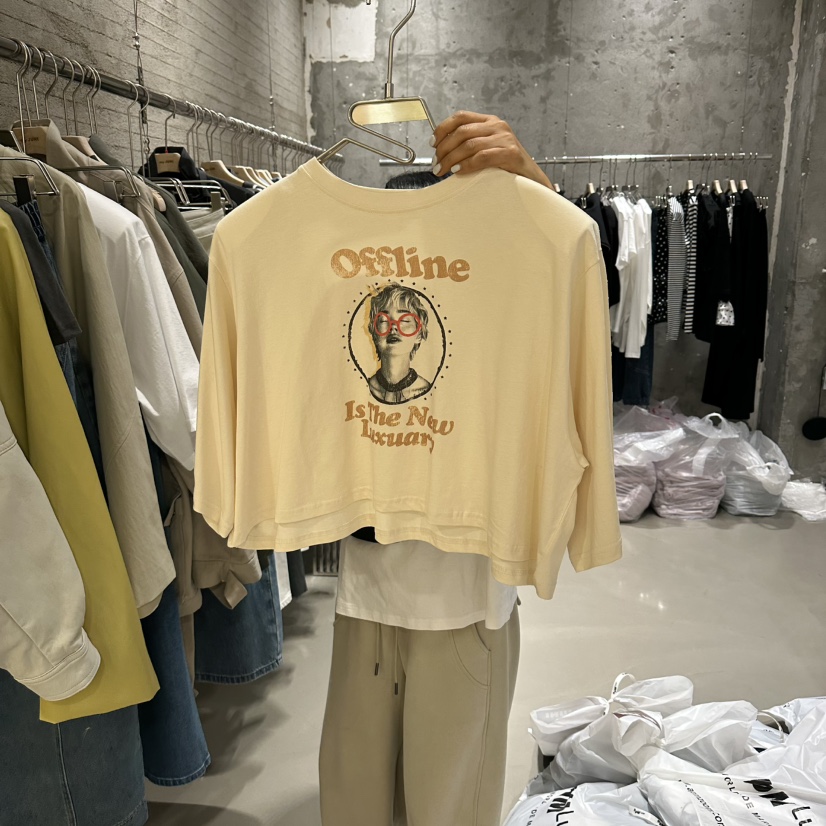 JUNI韓國代購女士新品休閑人氣真品推薦職業熱賣26春夏T恤my juniT恤圖色2