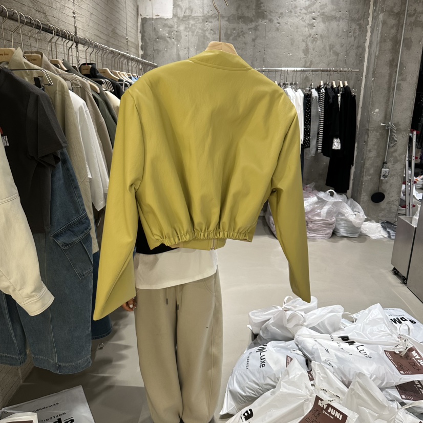 JUNI東大門直郵女裝新品職業時尚休閑熱賣推薦人氣夾克皮革my juni夾克