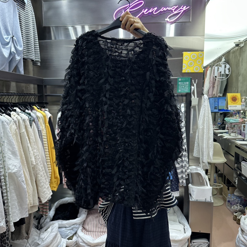 RUNWAY-런웨이韓國直郵女士新品熱賣推薦休閑針織衫流蘇RUNWAY針織衫