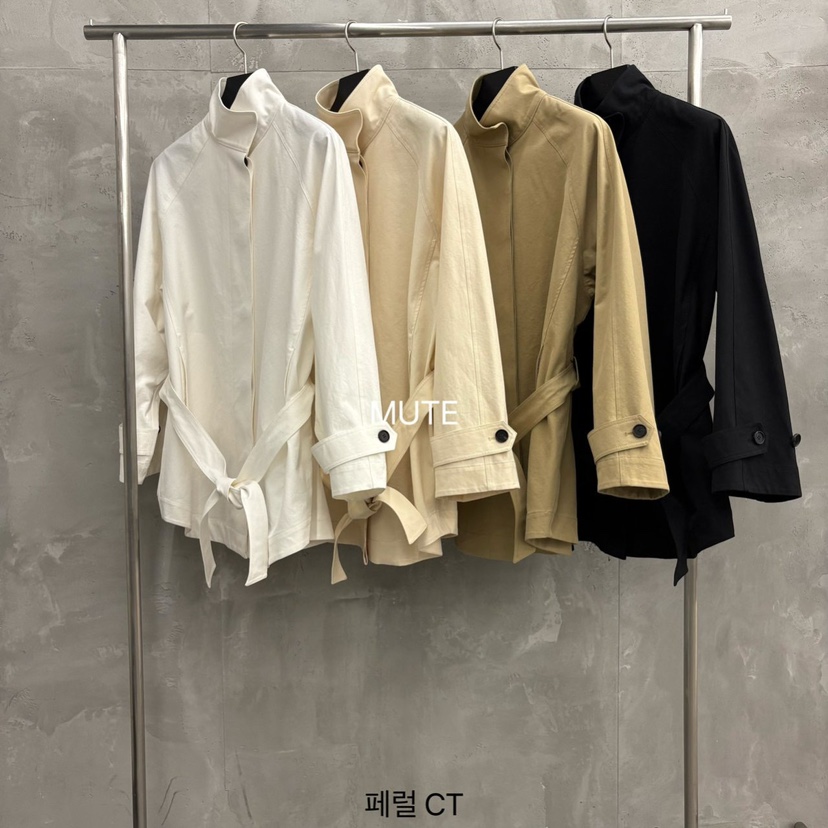 MUTE-P韓國代購女裝新品人氣真品推薦熱賣職業夾克含腰帶MUTE夾克