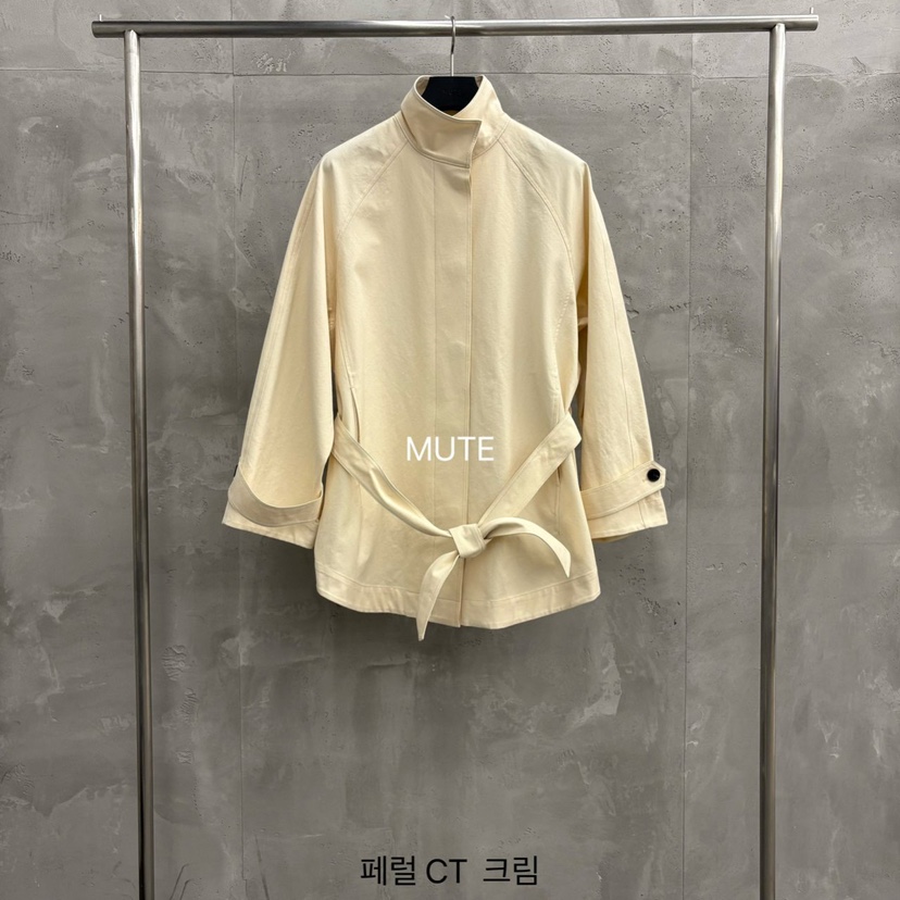 MUTE-P韓國代購女裝新品人氣真品推薦熱賣職業夾克含腰帶MUTE夾克圖色2