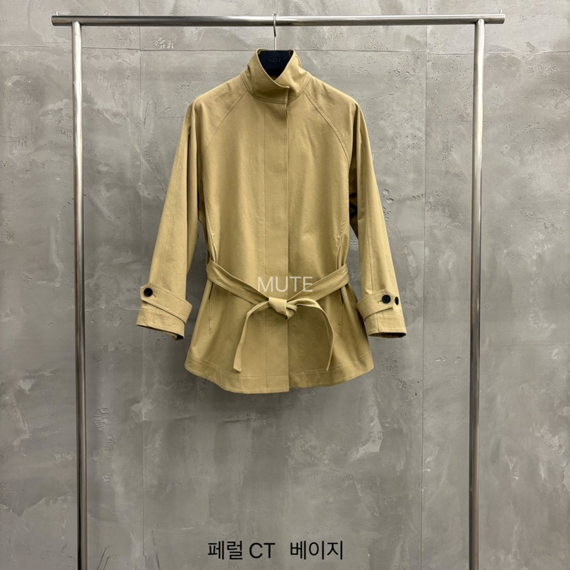 MUTE-P韓國代購女裝新品人氣真品推薦熱賣職業夾克含腰帶MUTE夾克圖色3