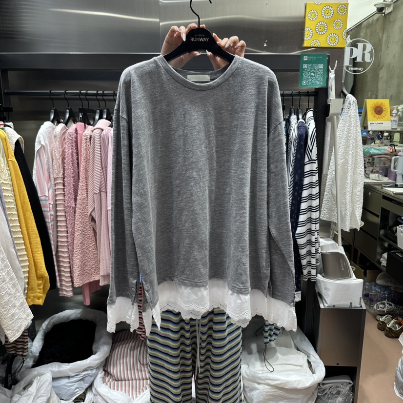 RUNWAY-런웨이韓國代購女士新品職業真品人氣推薦長袖T恤RUNWAY長袖T恤圖色1