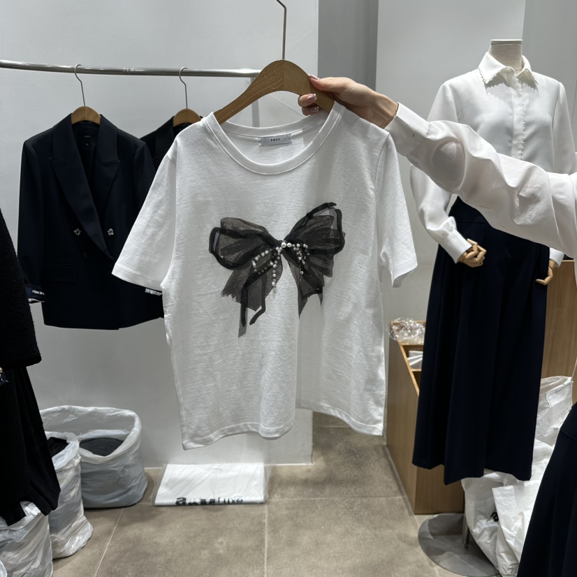ENVY韓國代購女士新款26春夏真品職業時尚休閑熱賣人氣T恤ENVYT恤圖色1