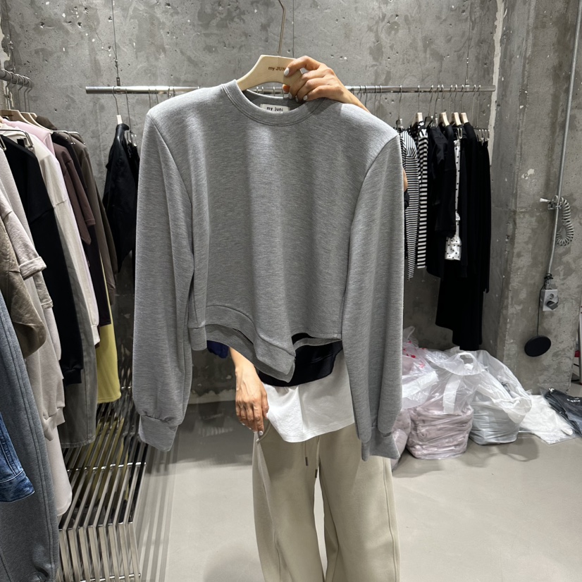 JUNI韓國代購女士新款職業人氣推薦真品時尚休閑26春夏衛衣my juni衛衣圖色3