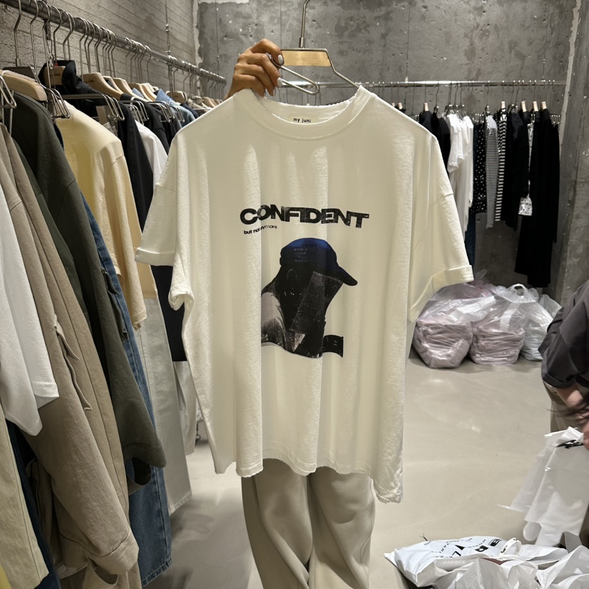 JUNI韓國直郵女士新款26春夏熱賣休閑職業時尚真品人氣T恤my juniT恤圖色1