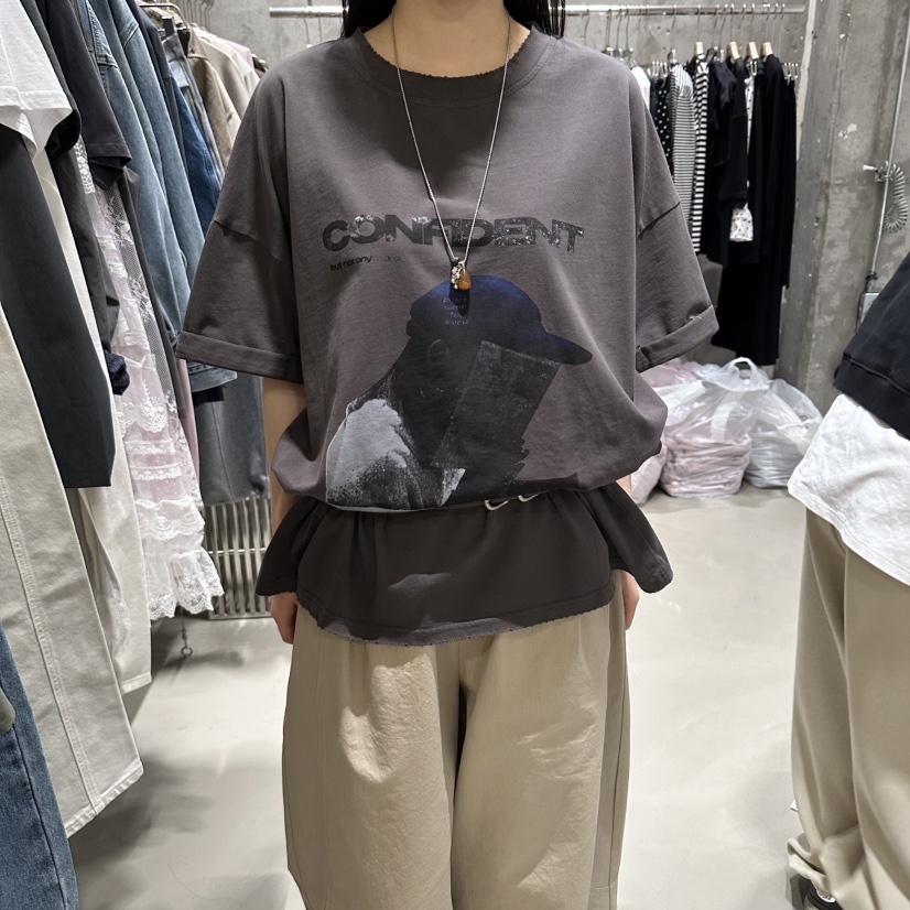 JUNI韓國直郵女士新款26春夏熱賣休閑職業時尚真品人氣T恤my juniT恤圖色3