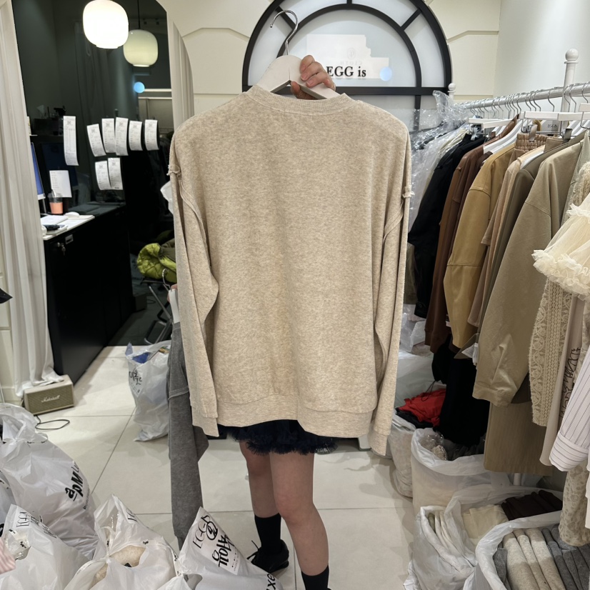 EGG IS東大門直郵女裝新款真品熱賣推薦人氣26春夏職業衛衣EGG IS衛衣