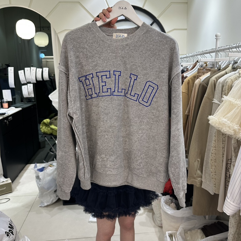 EGG IS東大門直郵女裝新款真品熱賣推薦人氣26春夏職業衛衣EGG IS衛衣圖色2